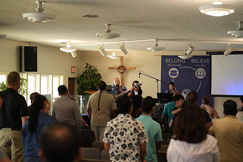 Church Praise Team Sunday Service at Watermark Fellowship Church Church in Chino